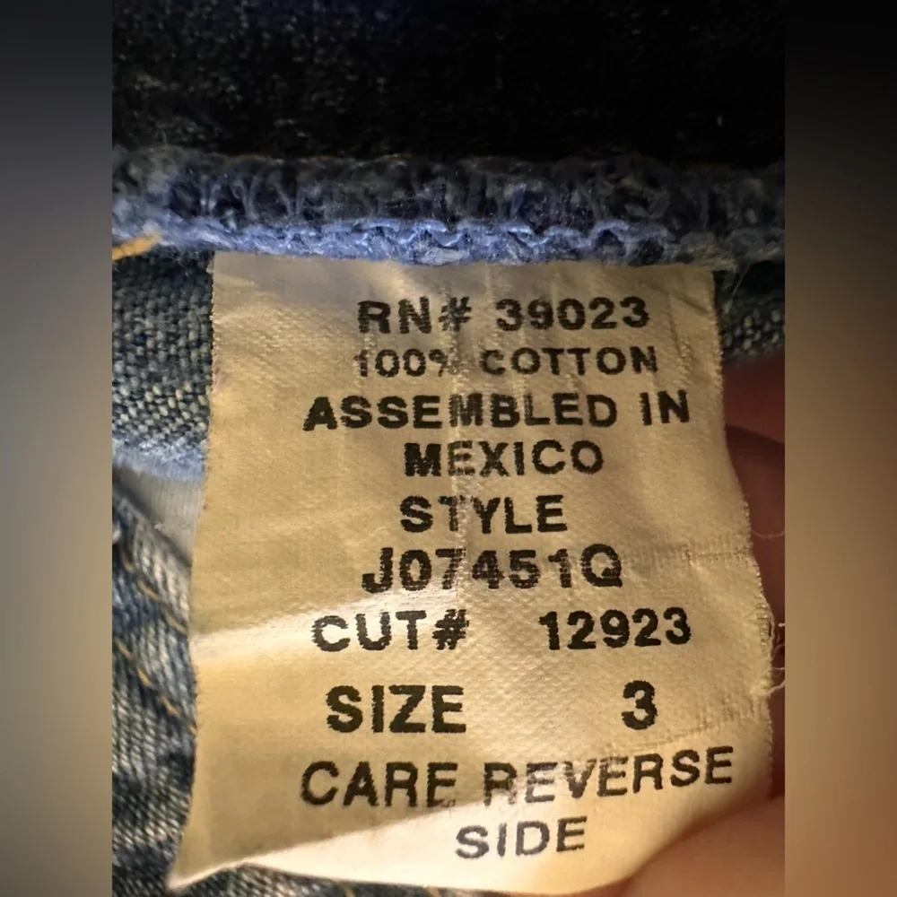 Vintage Action West Cargo Denim Blue Jeans